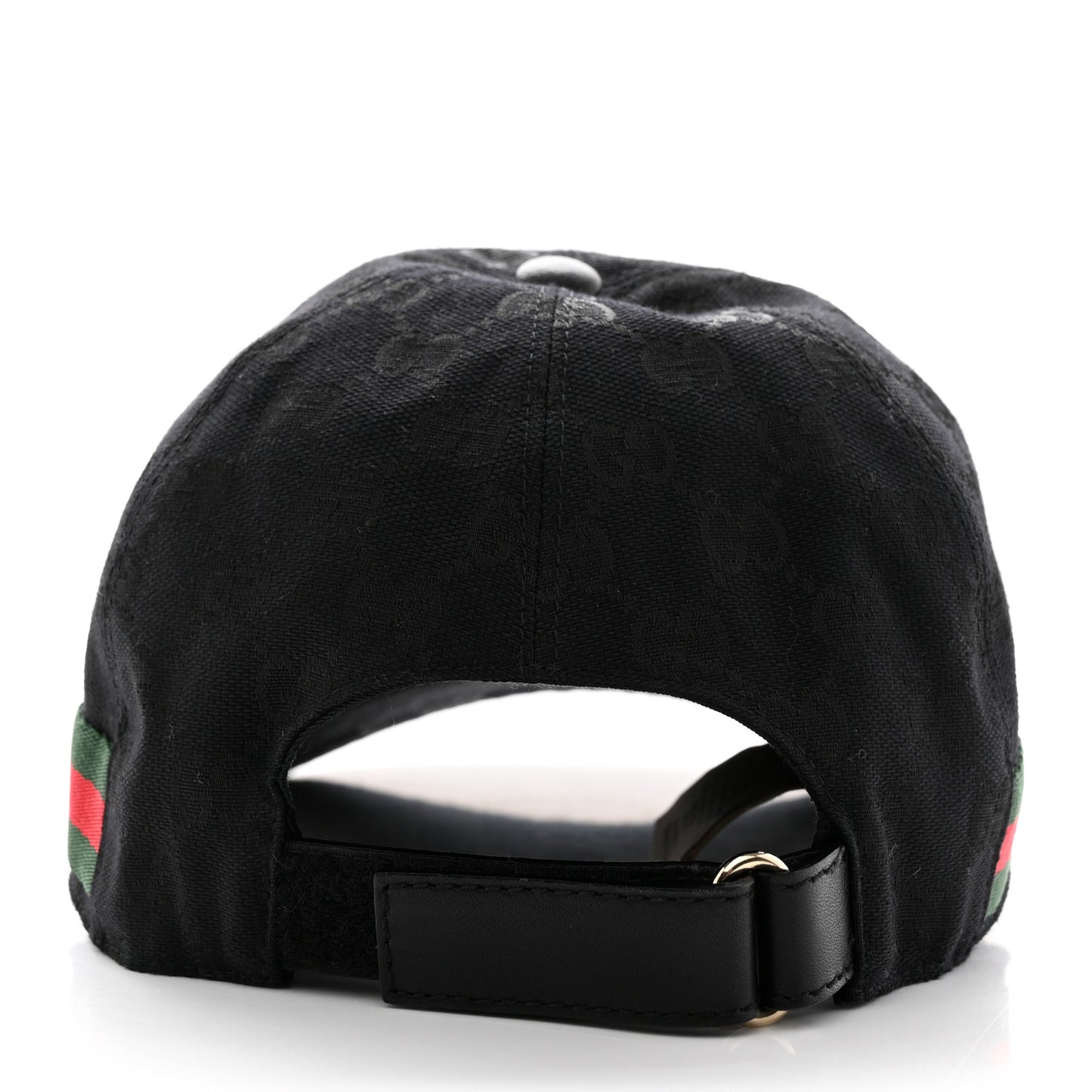 Monogram Web Baseball Hat M Black