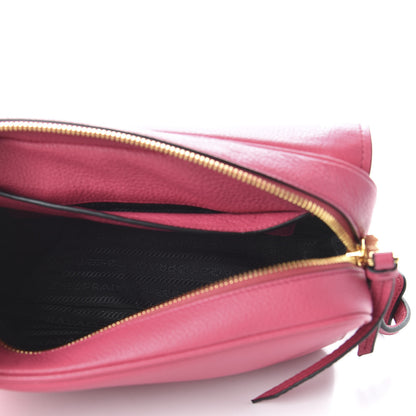 Prada Vitello Daino Flap Crossbody Peonia 5 of 9