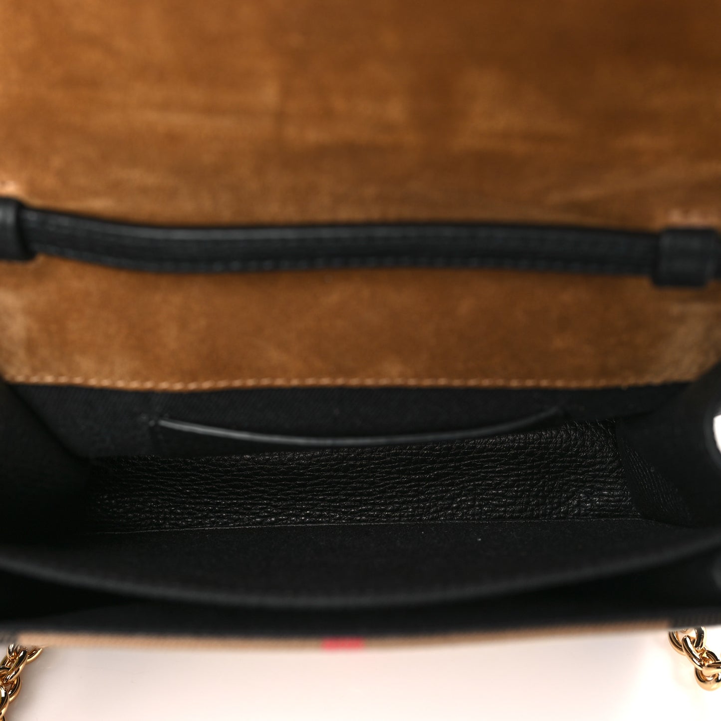 Derby Calfskin House Check Baby Macken Crossbody Bag Black
