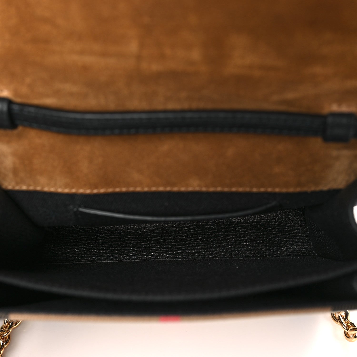 Burberry Derby Calfskin House Check Baby Macken Crossbody Bag Black 5 of 8