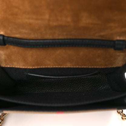 Burberry Derby Calfskin House Check Baby Macken Crossbody Bag Black 5 of 8