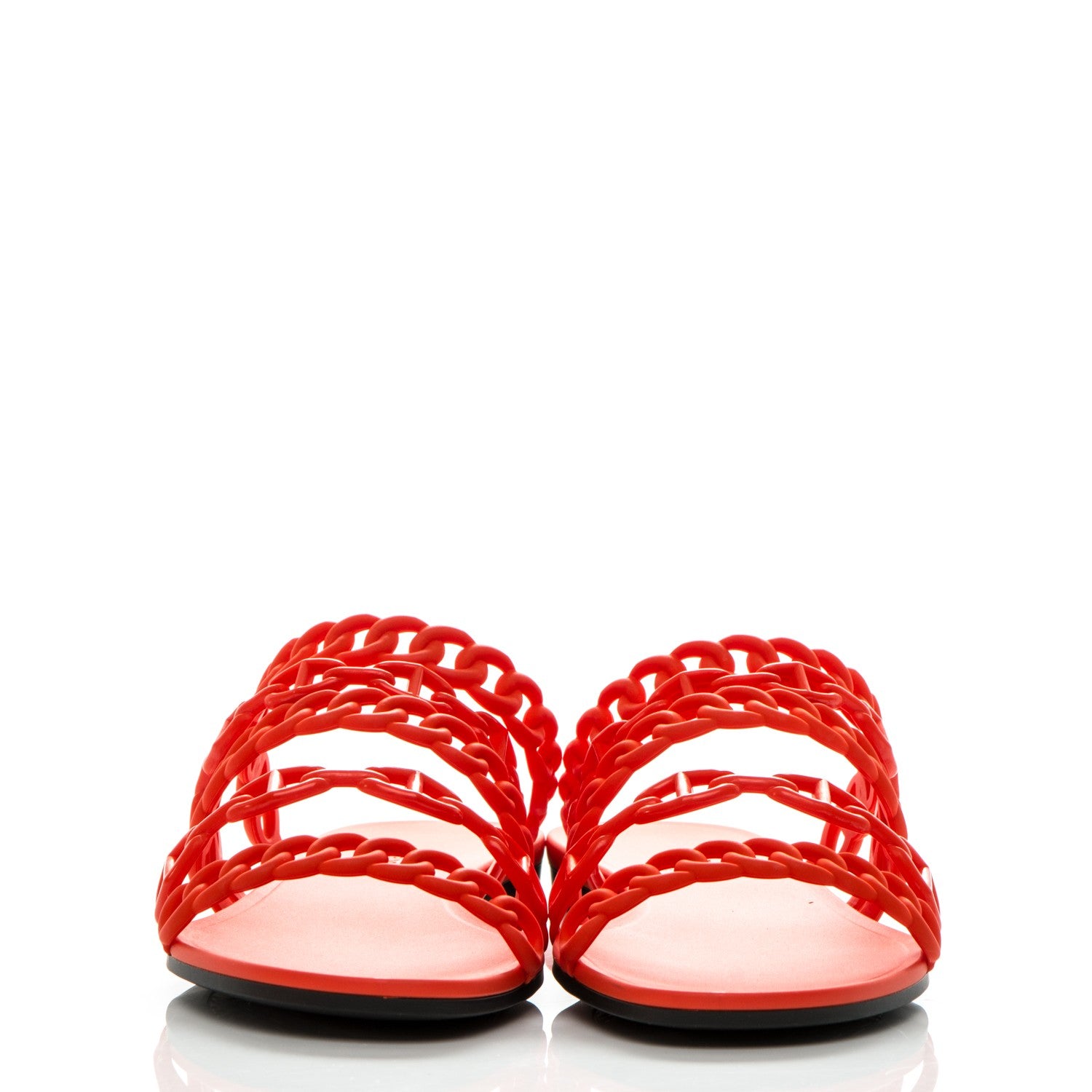 Hermes Chaine d'Ancre Nude Sandals 38 Pavot 2 of 7