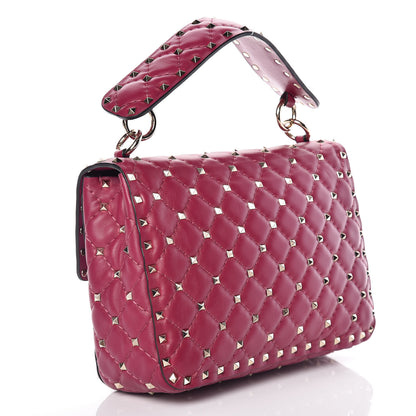 Valentino Garavani Nappa Medium Rockstud Spike Shoulder Bag Camelia 3 of 9