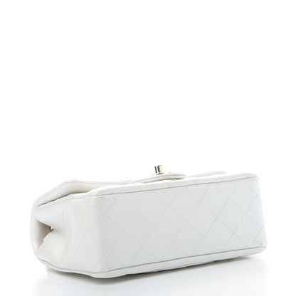 Chanel Iridescent Calfskin Quilted Mini Rectangular Flap White 4 of 11