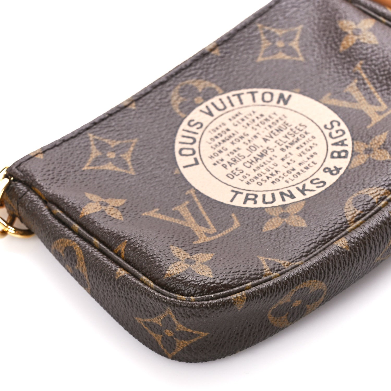 Louis Vuitton Monogram Complice Trunks and Bags Mini Pochette Accessories Beige 10 of 11