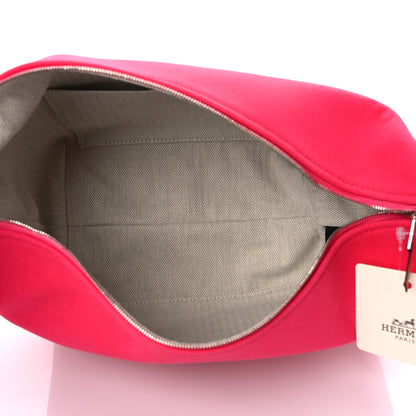Hermes Canvas Small Bride-A-Brac Pouch Hibiscus 5 of 11