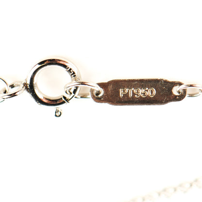 Tiffany Platinum Diamond Heart Key Pendant Necklace 5 of 5