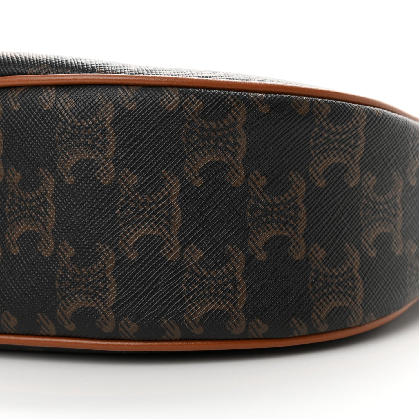 Triomphe Canvas Calfskin Ava Shoulder Bag Tan