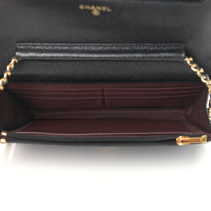Chanel Caviar Quilted Wallet On Chain WOC Black 4 of 11