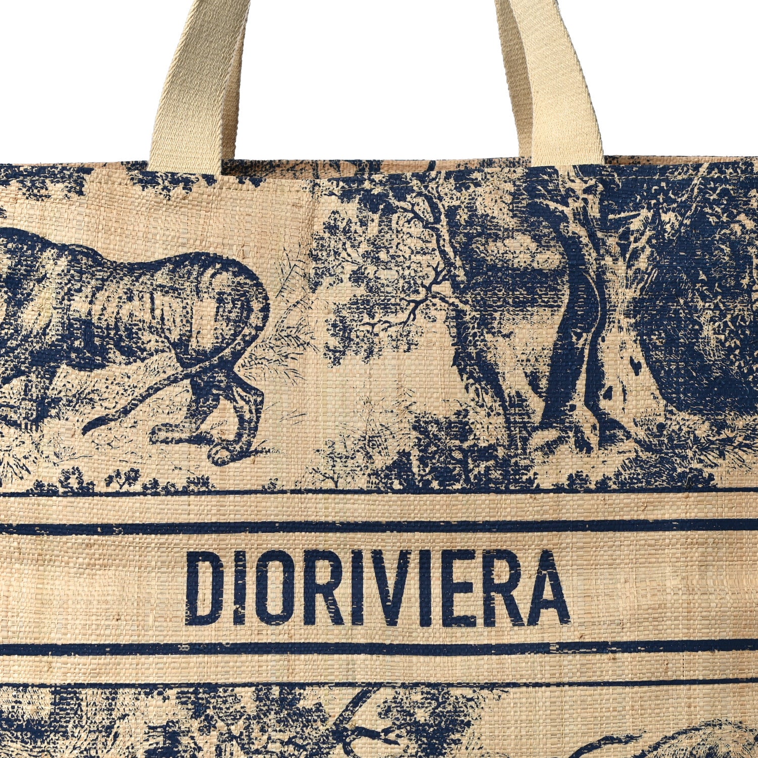 Christian Dior Straw Dioriviera Tote Beige 7 of 10