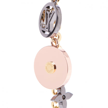 Louis Vuitton Metal Plexiglass Flash Flower Bag Charm Chain 2 of 5