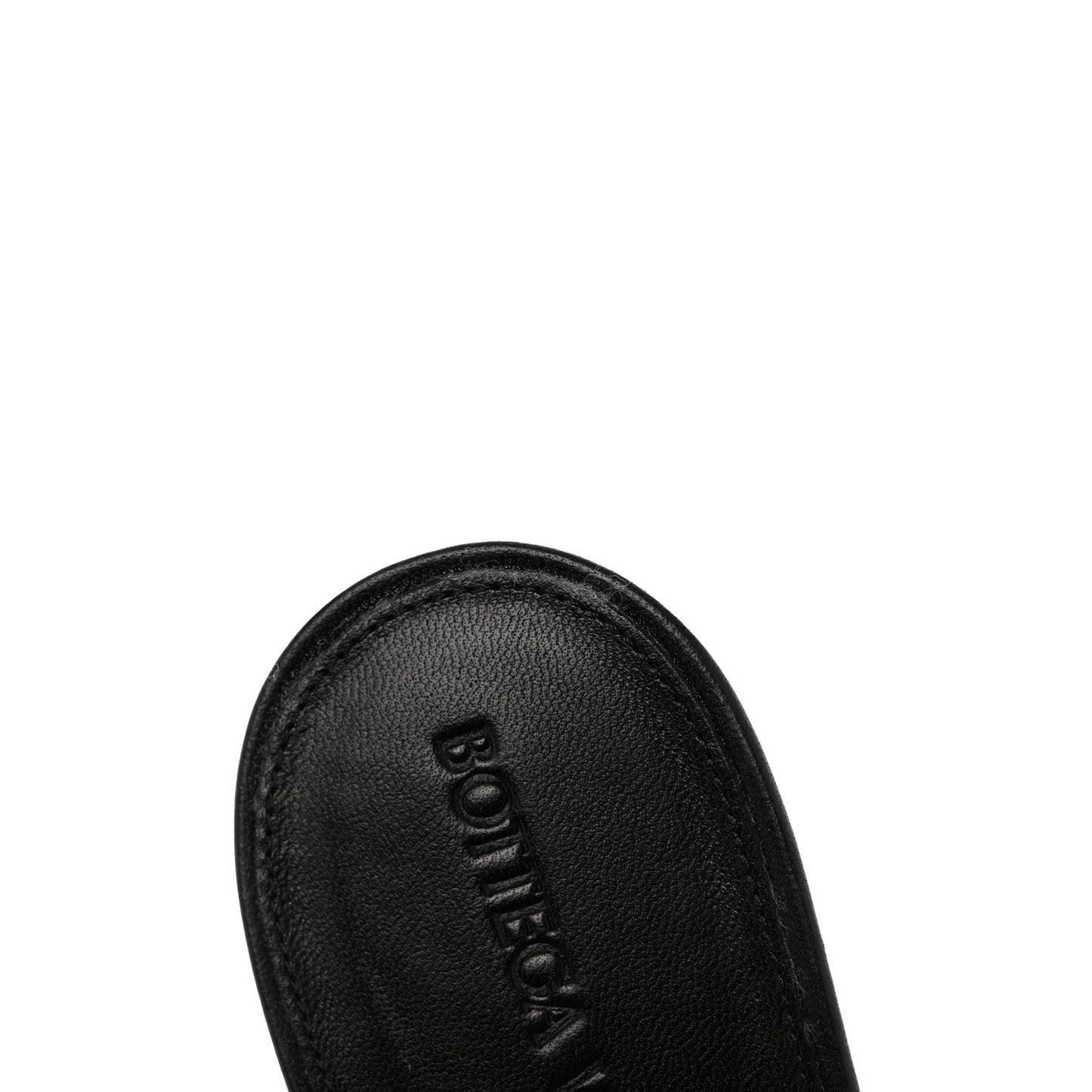 Nappa Quilted Rubber Lido Mule Sandals 38 Black