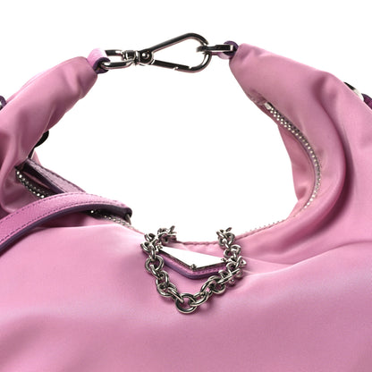Prada Tessuto Nylon Saffiano Re-Edition 2006 Shoulder Bag Pink 9 of 13