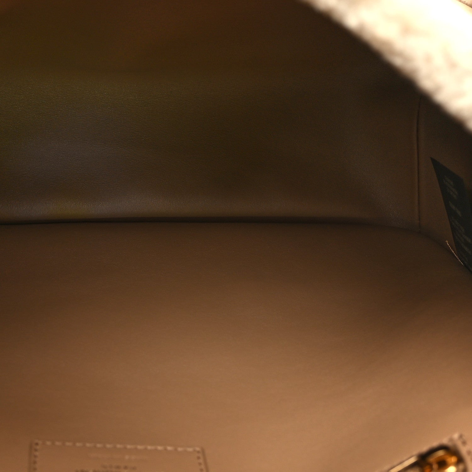 Saint Laurent Nubuck Shearling Monogram Medium Niki Chain Satchel Ivory Natural Tan 5 of 9