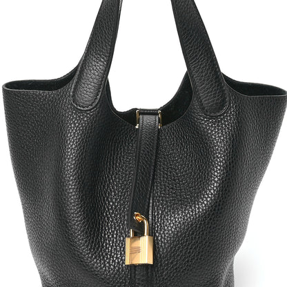 Hermes Taurillon Clemence Picotin Lock 18 PM Black 8 of 12