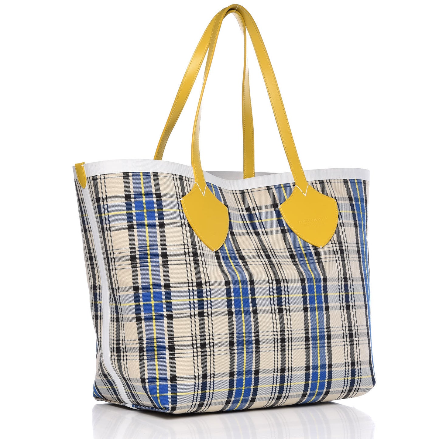 Vintage Check Large The Giant Reversible Tote Yellow