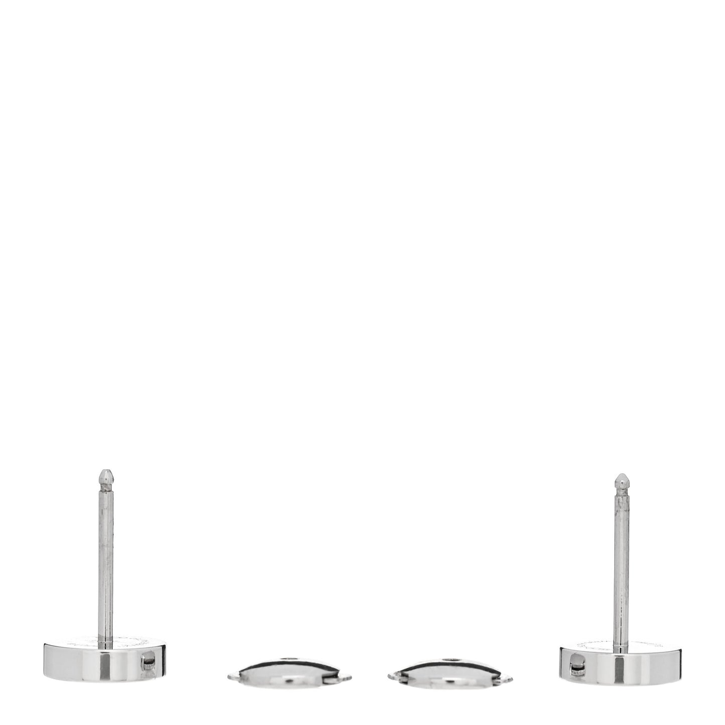 18K White Gold LOVE Earrings