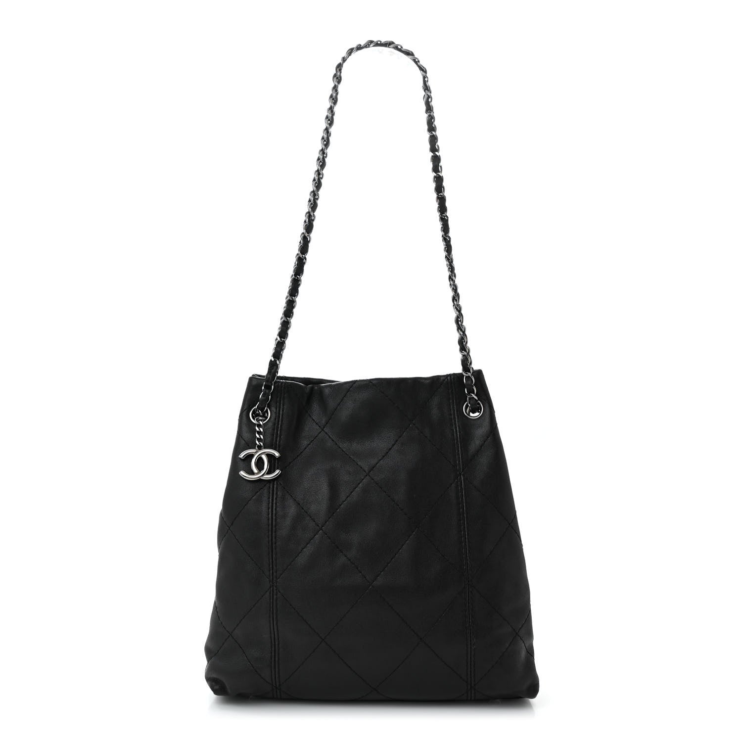 Chanel Lambskin Quilted Small Soft Touch Shoulder Bag Black 1 of 13