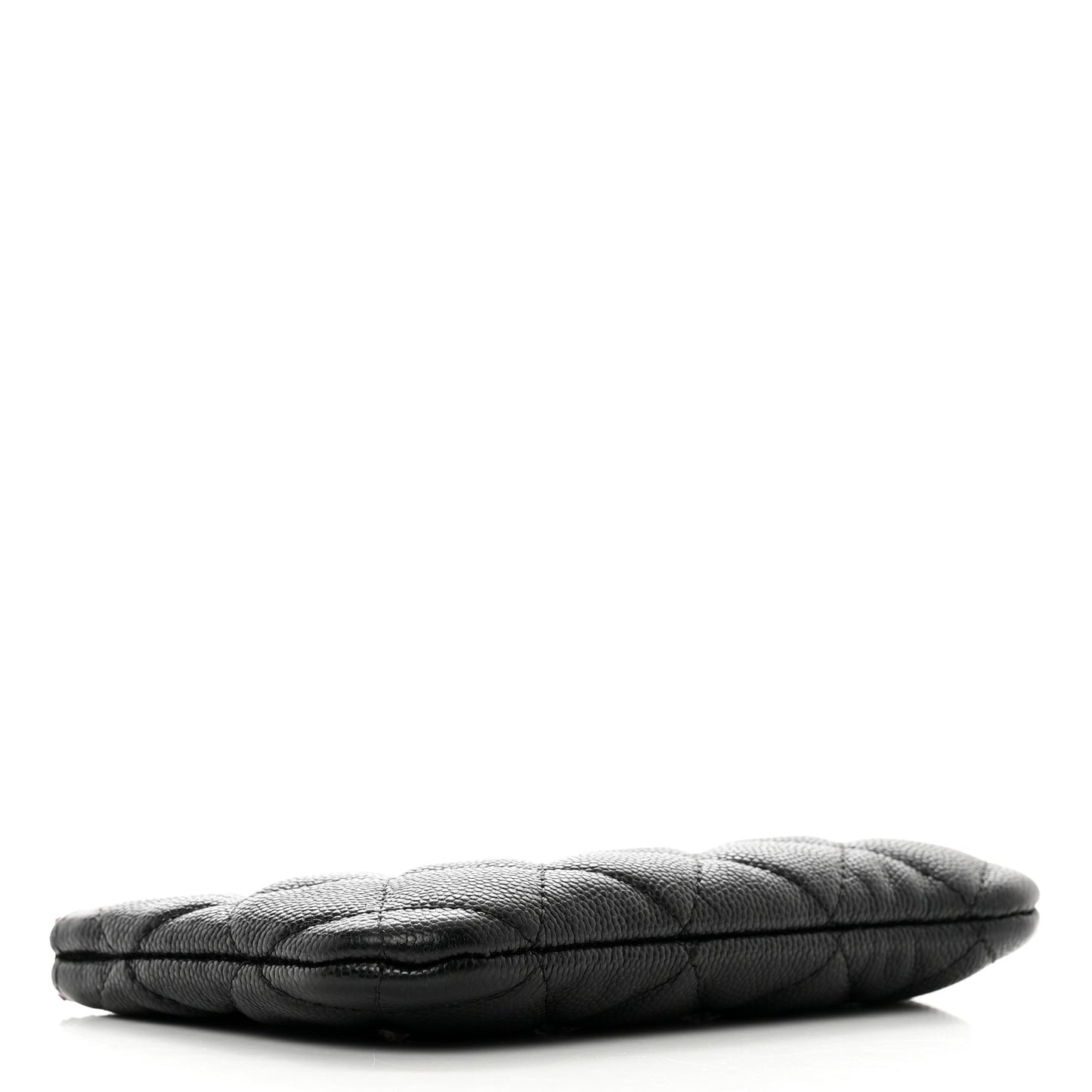 Caviar Quilted Small Cosmetic Case Black