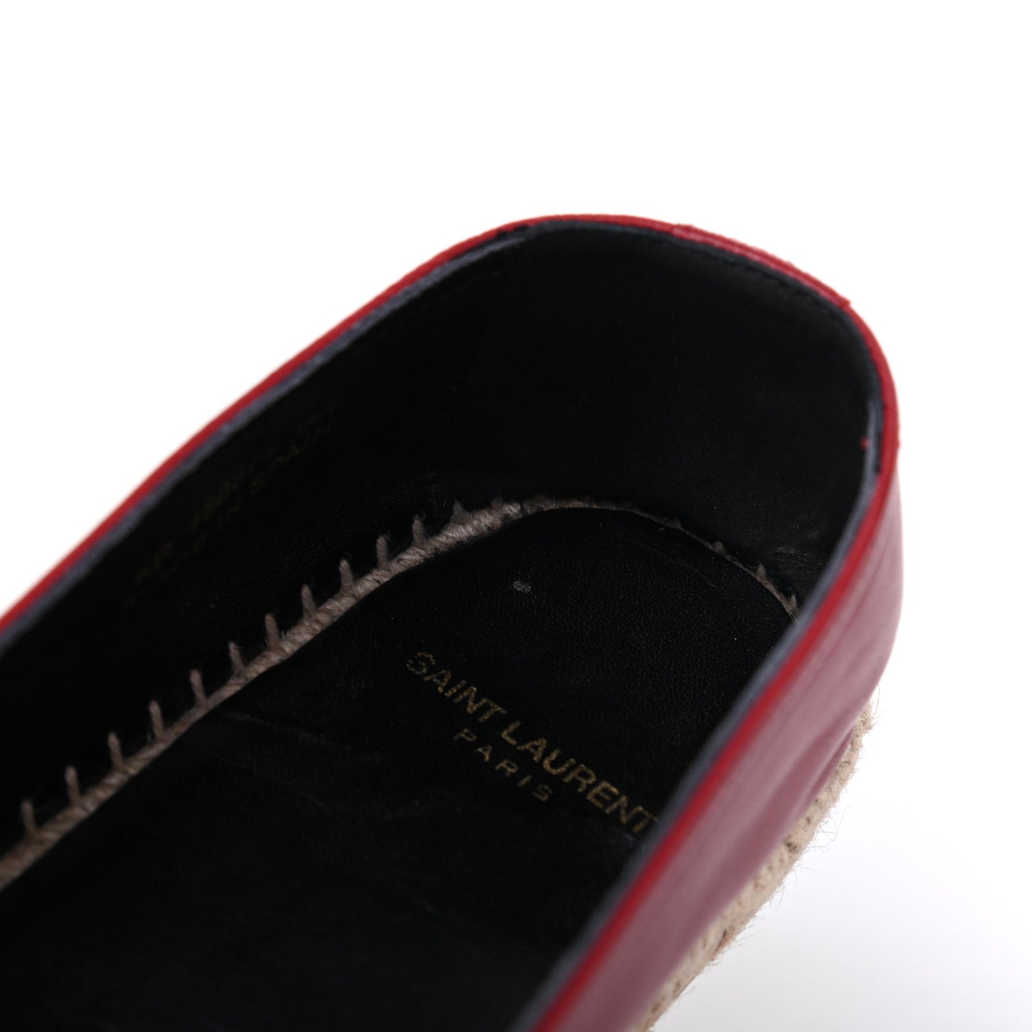 Lambskin Monogram Espadrilles 38.5 Red