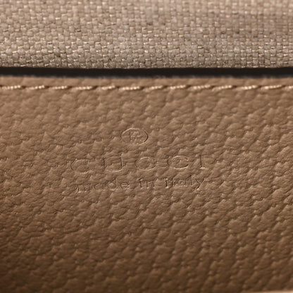 Gucci GG Supreme Monogram Textured Dollar Calfskin Web Small Ophidia Chain Shoulder Bag Beige Mystic White Oatmeal 6 of 9