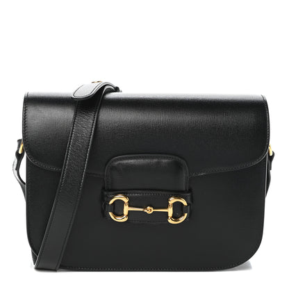 Gucci Azalea Calfskin Horsebit 1955 Shoulder Bag Black 1 of 9