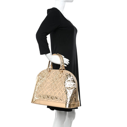 Louis Vuitton Monogram Miroir Alma MM Gold 2 of 10