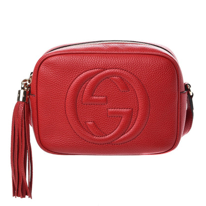 Gucci Pebbled Calfskin Small Soho Disco Bag Tabasco Red 1 of 8