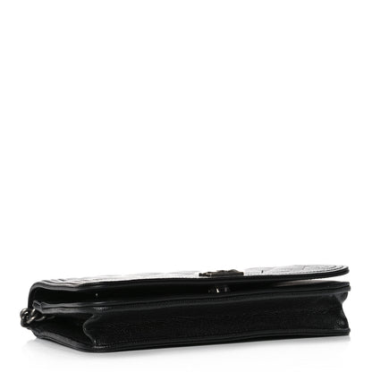 Chanel Caviar Quilted Boy Wallet On Chain WOC Black 4 of 12