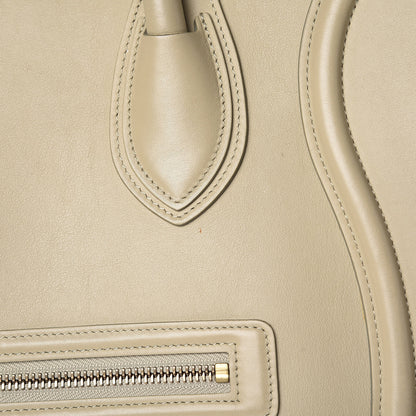 Celine Smooth Calfskin Mini Luggage Mastic 9 of 18
