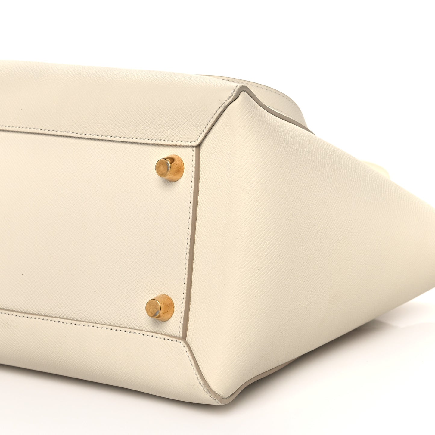 Grained Calfskin Mini Belt Bag White