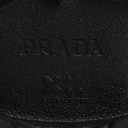 Prada Foam Rubber Triangle Logo Monolith 55mm Cage Sandals 38 Black 8 of 15