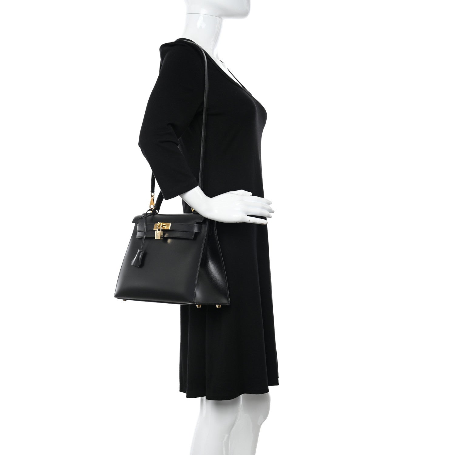 Hermes Box Kelly Sellier 28 Black 2 of 14