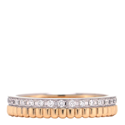 Boucheron 18K Yellow White Gold Diamond Quatre Radiant Wedding Band Ring 50 5.25 1 of 5