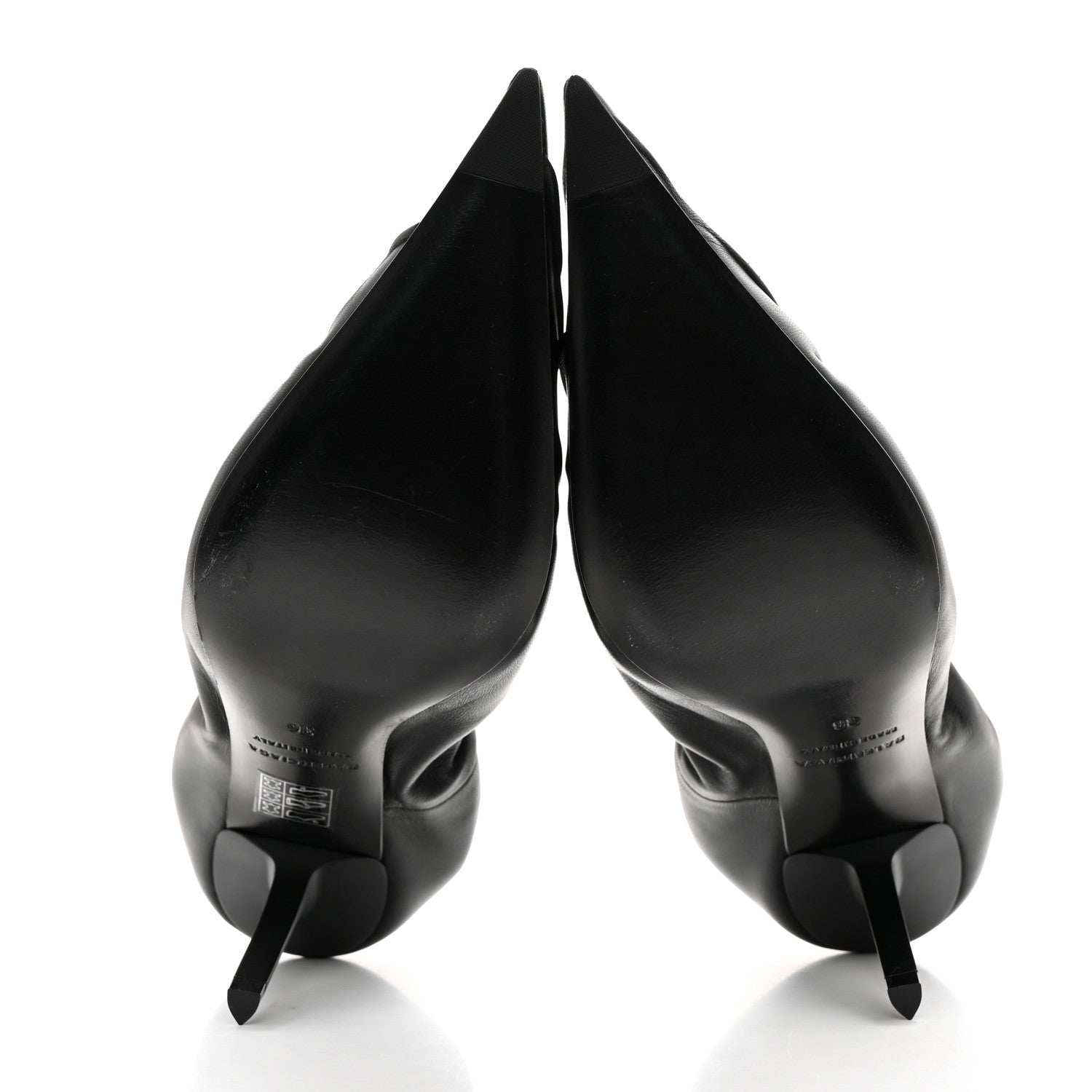 Balenciaga Smooth Nappa Scrunch Knife 80mm Pumps 36 Black 5 of 8