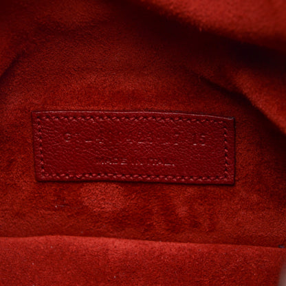 Saint Laurent Sheepskin Small Emmanuelle Zip Bucket Bag Red 8 of 8