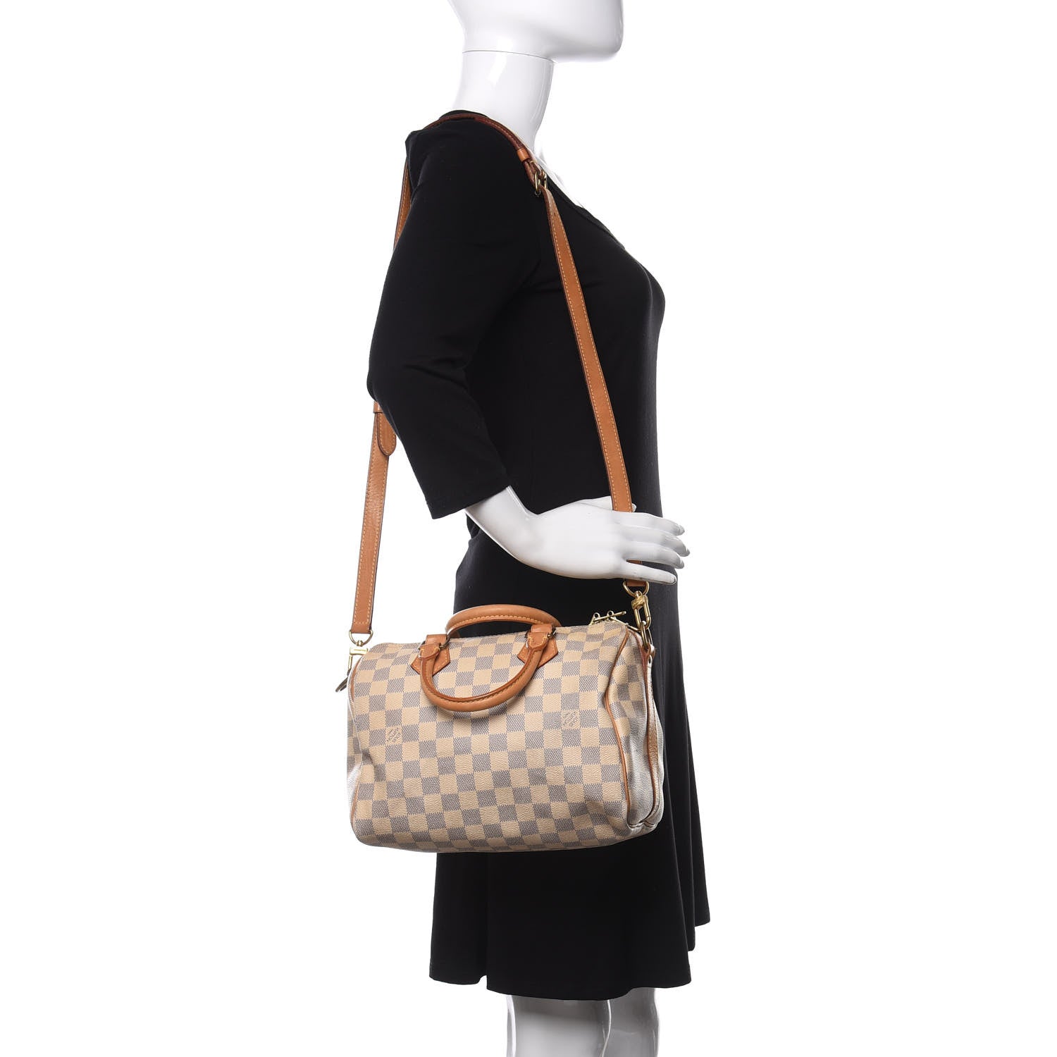 Louis Vuitton Damier Azur Speedy Bandouliere 25 2 of 11