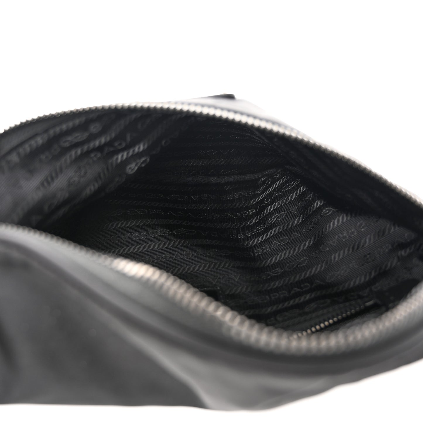 Re-Nylon Saffiano Belt Bag Black