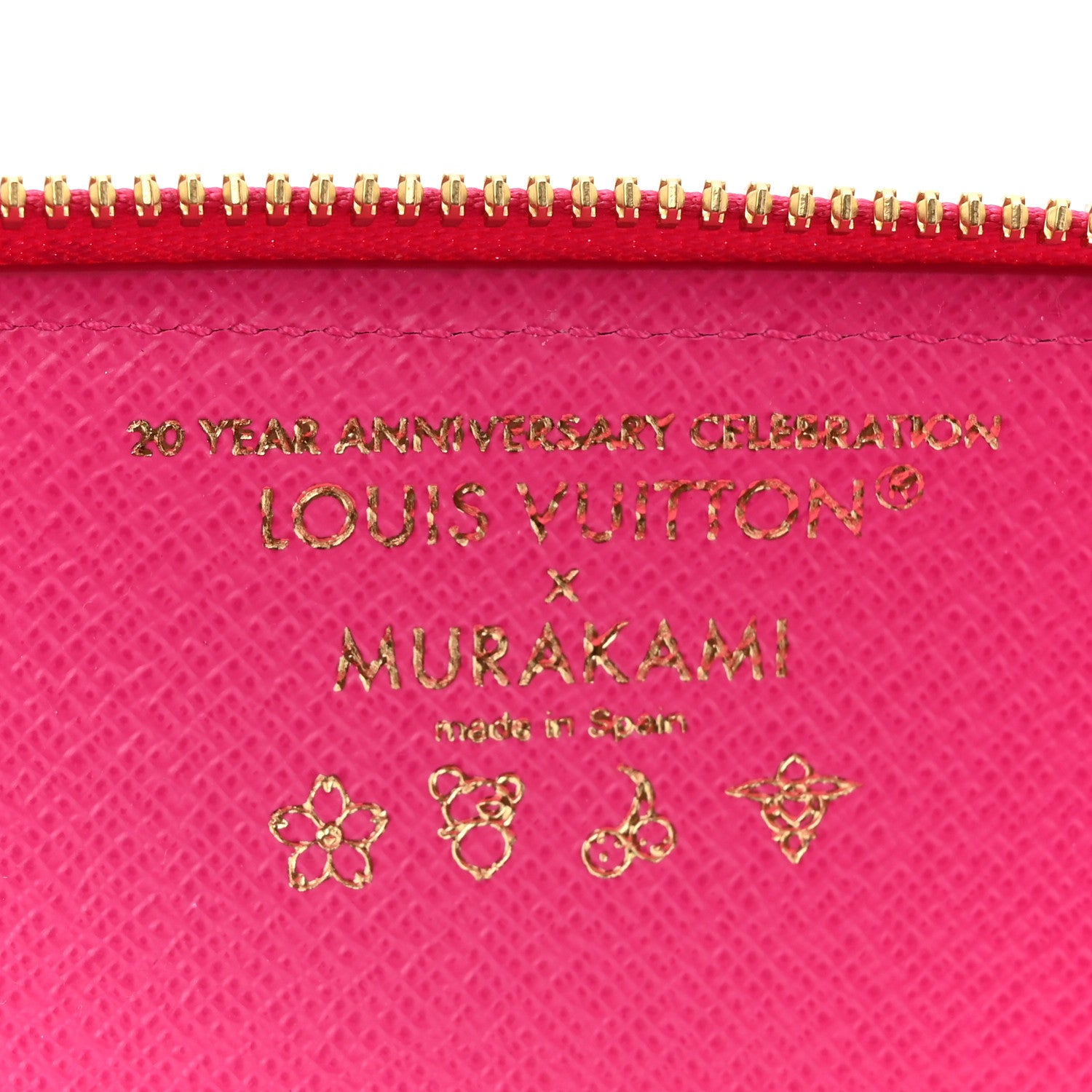 Louis Vuitton LV X TM Monogram Multicolor Charlotte Pencil Pouch Fuchsia 6 of 7