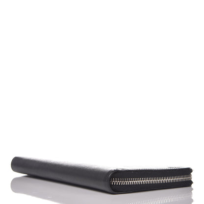 Prada Saffiano Zip Around Portfolio Wallet Black 4 of 10