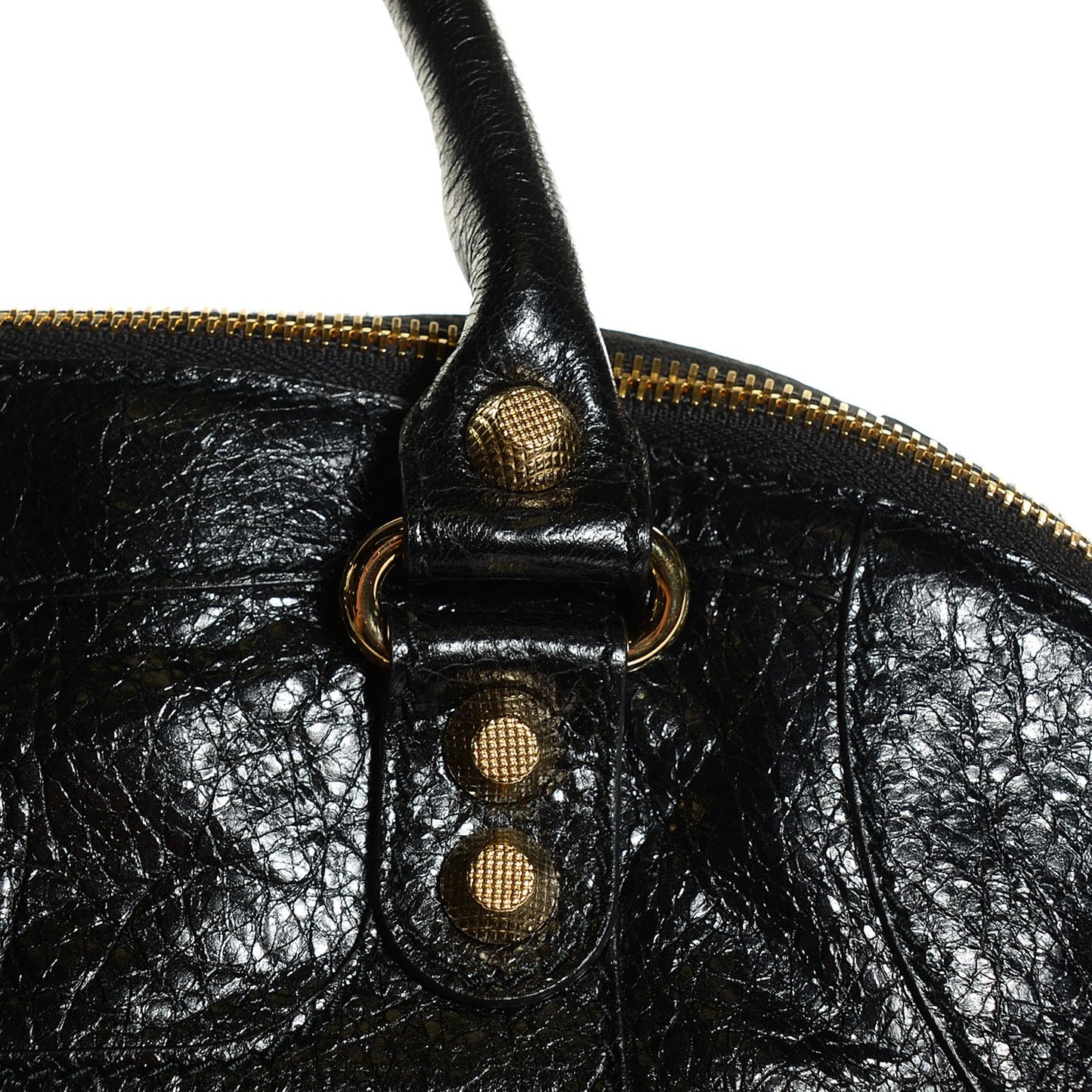 Agneau Giant 12 Gold Hardware Bowling Bag Black