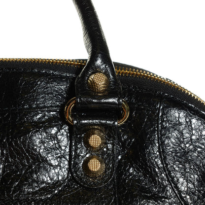 Balenciaga Agneau Giant 12 Gold Hardware Bowling Bag Black 6 of 14