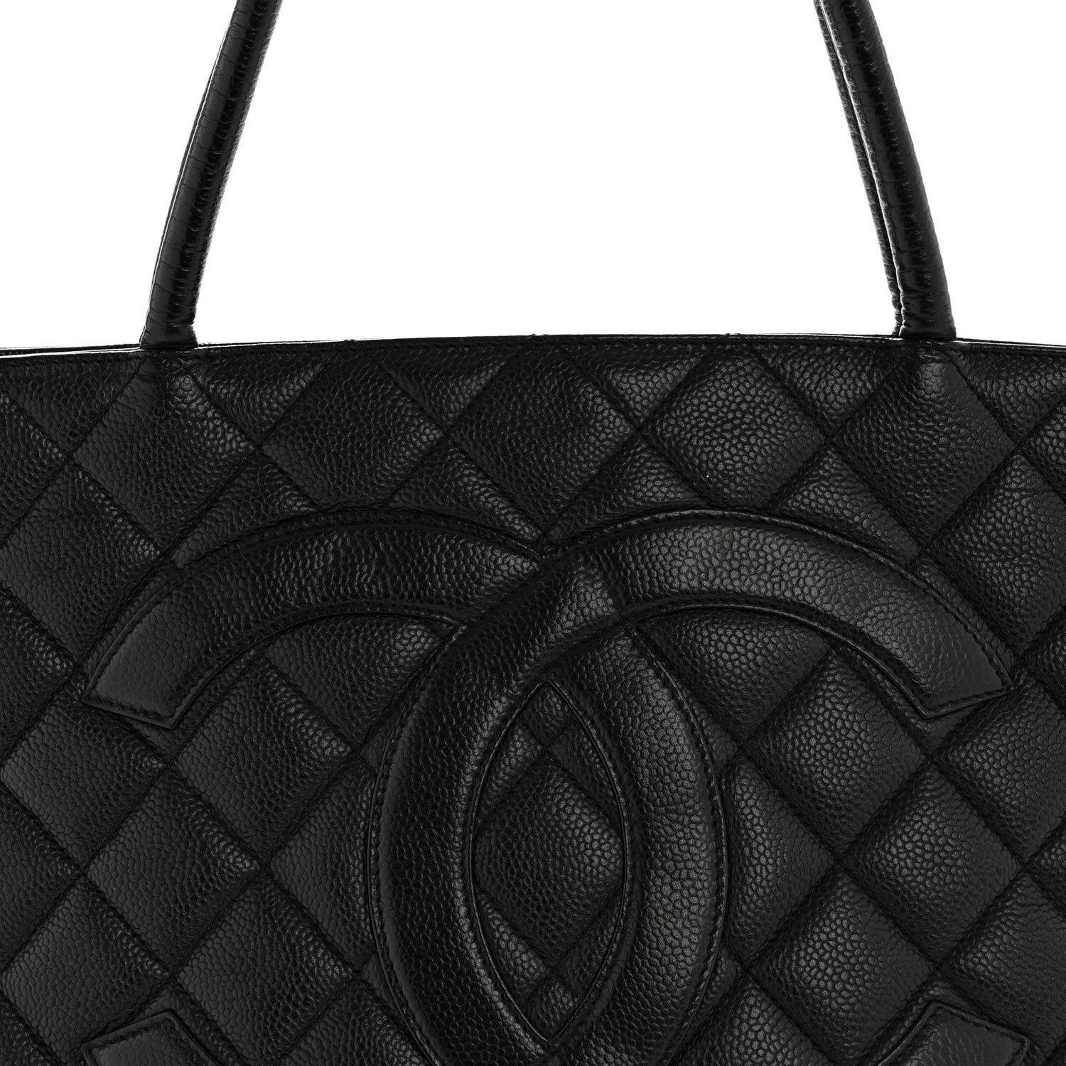 Chanel Caviar Quilted Medallion Tote Black 8 of 15