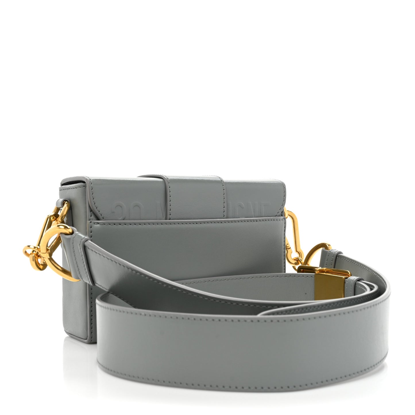 Box Calfskin 30 Montaigne Box Bag Gray