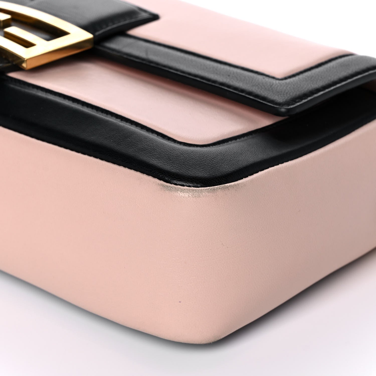 Fendi Nappa Apolo Bi-Color Chain Baguette Rosa Quarzo Black 11 of 14