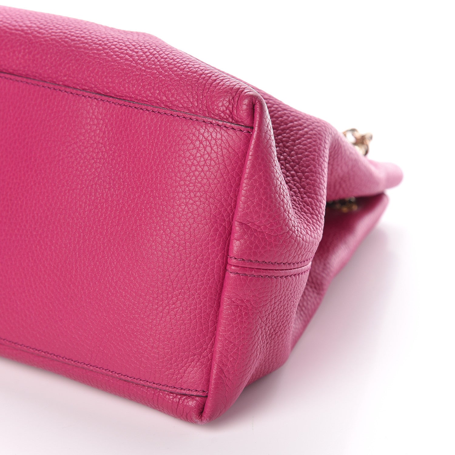 Gucci Cellarius Calfskin Medium Soho Chain Shoulder Bag Bright Bouganville 11 of 12