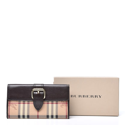 Burberry Haymarket Check Wallet Chocolate 14 of 14