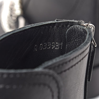 Chanel Calfskin Pearl Cap Toe Short Boots 41 Black 7 of 9