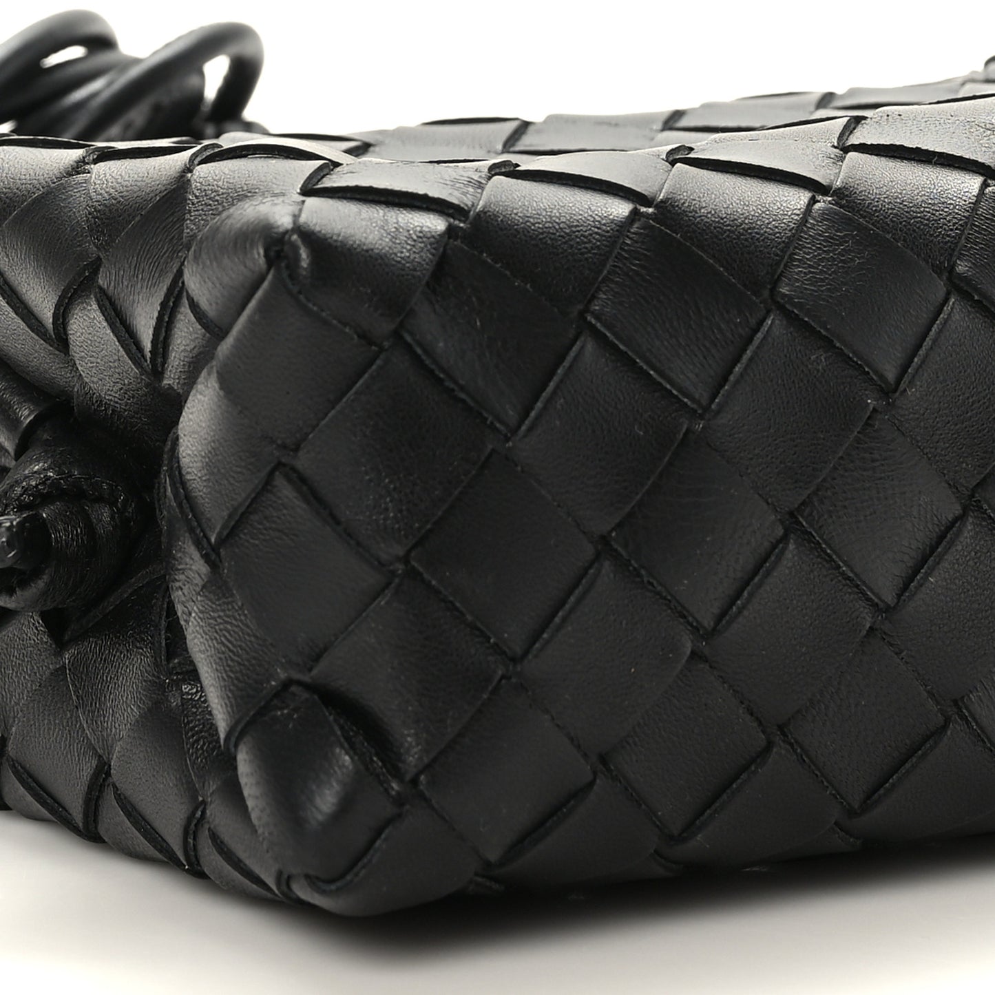 Nappa Intrecciato Mini Loop Camera Bag Black