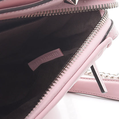 Fendi Shiny Nappa Trapuntata Small DotCom Click Chain Satchel Peonia 9 of 11